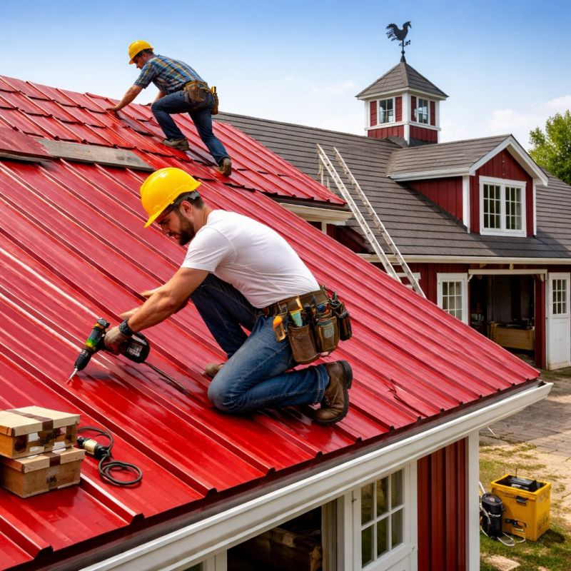Barn Roof Installation in Fredericksburg, VA