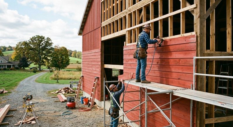 Barn Wood Siding Installation in Boston, MA
