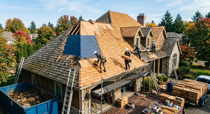 Cedar Shingles Replacement in Fredericksburg, VA
